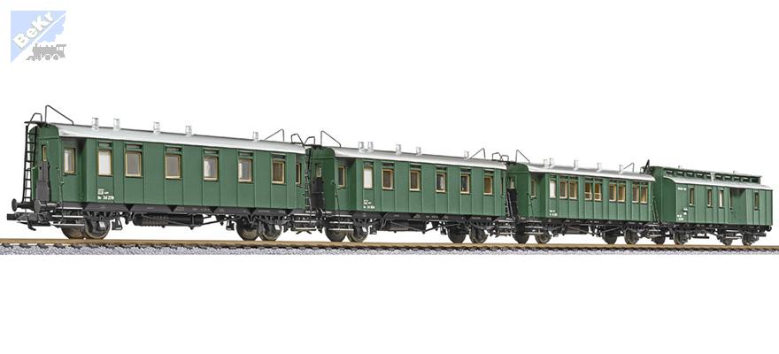 Liliput 330516 Set tří osobních 2-osých vozů s poštovním 2-osým vozem ÖBB