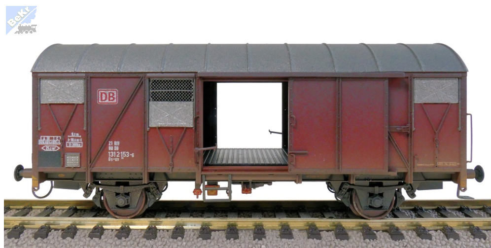 Exact-train 22039 Uzavřený 2-osý vůz Gs-uv DB, patina