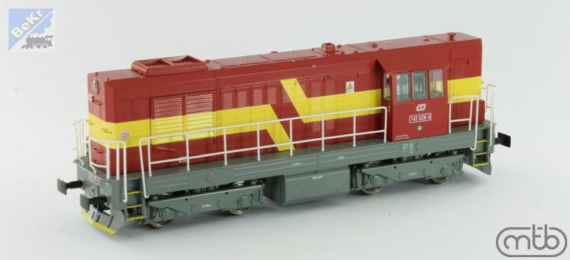 MTB 742028 Dieselová lokomotiva 742 028-4 ČD Kocour