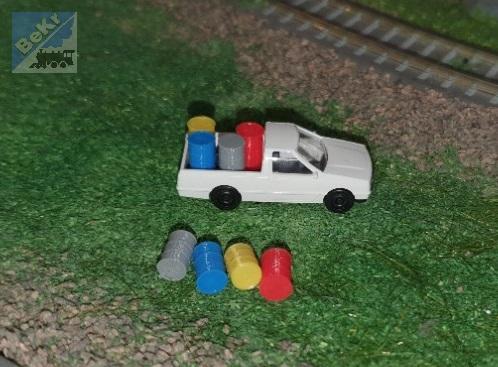 Vláčky 3D print 209333 Sudy, různé barvy, 10ks