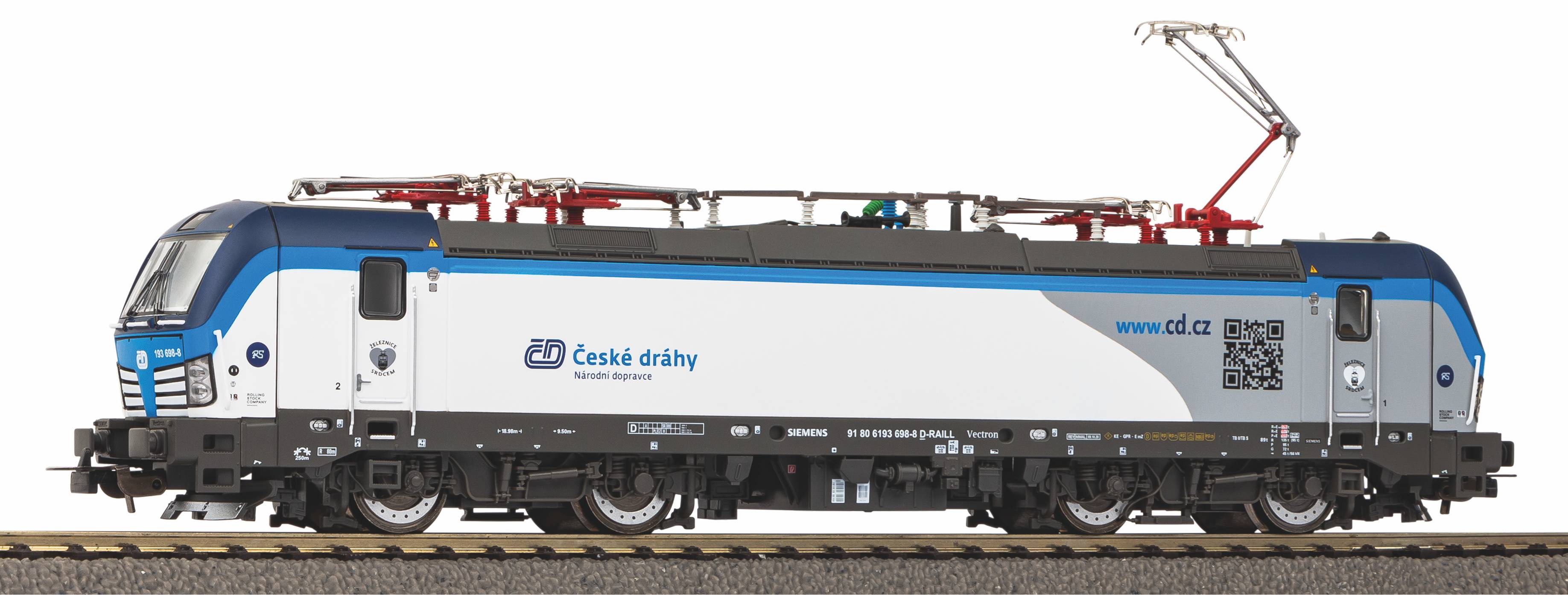 Piko 21604 Elektrická lokomotiva 193 655-4 Vectron ČD "QR Code" se zvukem !!! AKCE !!!