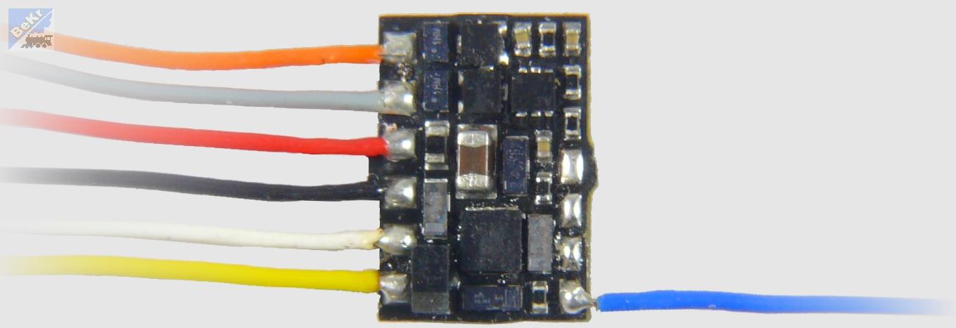 Zimo Elektronik MX615F lokomotivní miniaturní dekodér s NEM651, 6-pin na cca 70mm dlouhých vodičích