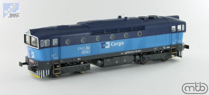 MTB 753767 Dieselová lokomotiva 753 767-3 ČD Cargo Brejlovec