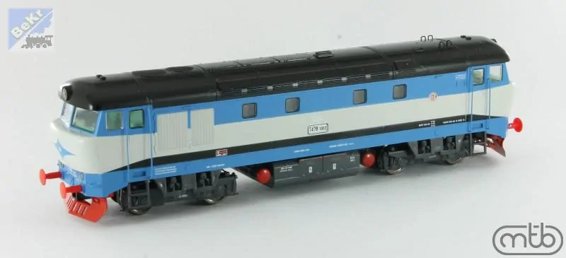 MTB H04781002 Dieselová lokomotiva T478.1002 ČSD Zamračená