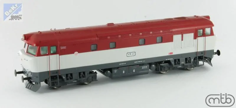MTB 4781001 Dieselová lokomotiva T478.1001 ČSD Zamračená, Bardotka