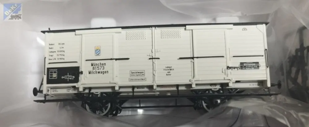Brawa 50357 Uzavřený 2-osý vůz na přepravu mléka K.Bay.Sts.B.