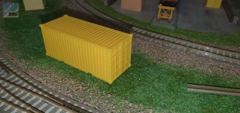 Vláčky 3D print 20140 Kontejner žlutý