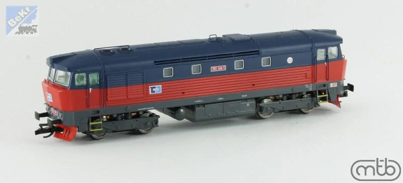 MTB 751144 Dieselová lokomotiva 751 144-7 ČD Cargo Zamračená