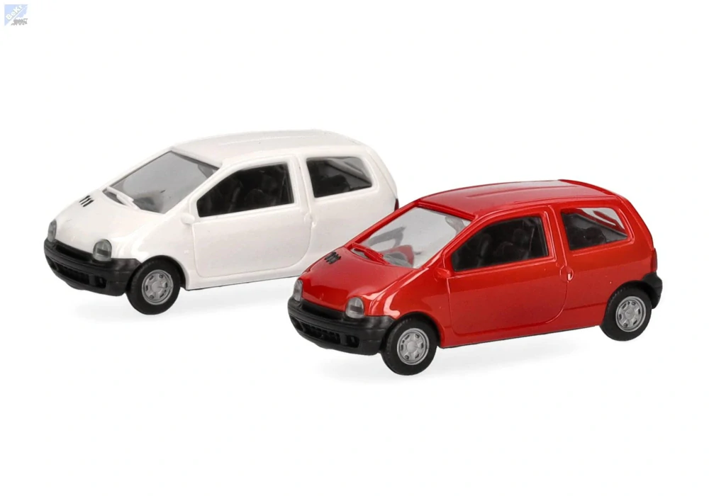 Herpa 012218-007 Herpa MiniKit: Renault Twingo, sada vínově červená/bílá 1+1ks, stavebnice