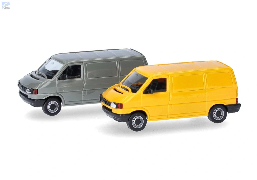 Herpa 012386-004 Herpa MiniKit: Volkswagen (VW) T4 box, šedá/gorse žlutá 1+1ks, stavebnice