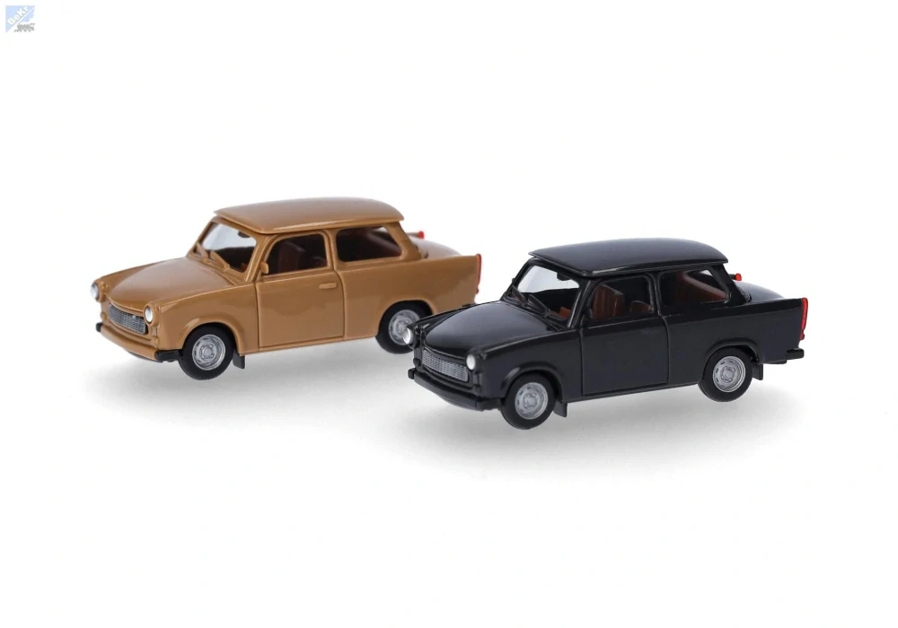 Herpa 013901-002 Herpa MiniKit: Trabant 601 Sedan, sametově okrová/rally černá, stavebnice
