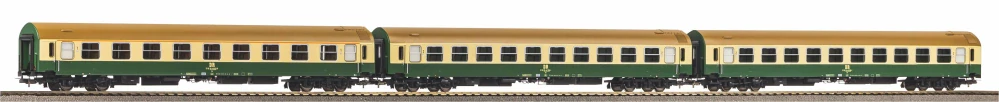 Piko 58278 Set tří osobních 4-osých vozů 1x 1. tř. A Y, 2x 2. tř. B Y, DR !!! AKCE !!!