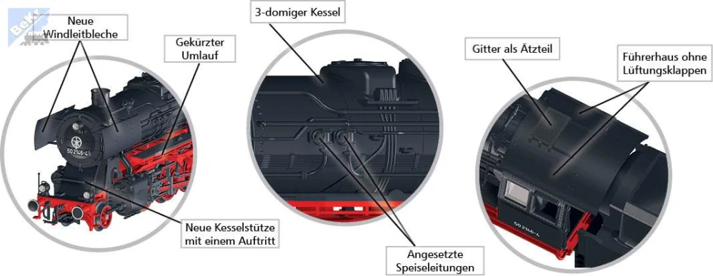 Tillig 04293 Parní lokomotiva BR 50 2146-4 DR