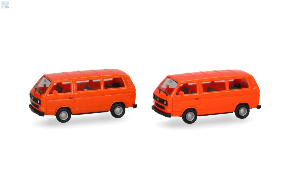 Herpa 013093-006 Herpa MiniKit: Volkswagen (VW) T3 Bus, zářivě oranžová/oranžová 1+1ks, stavebnice
