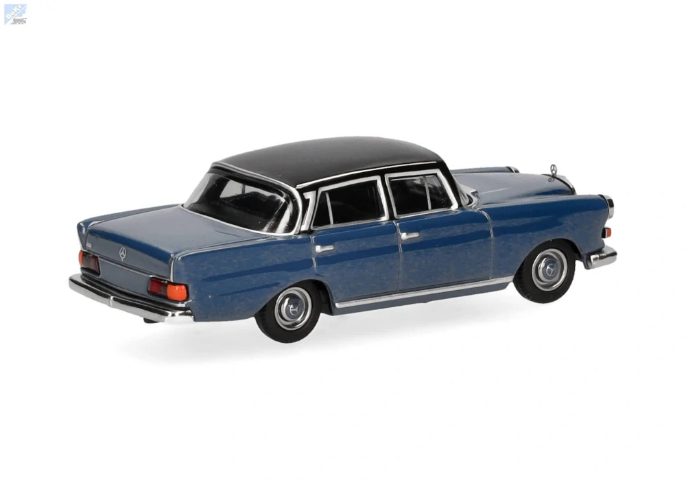 Herpa 430739-004 Mercedes-Benz 200 Heckflosse, modrá/černá
