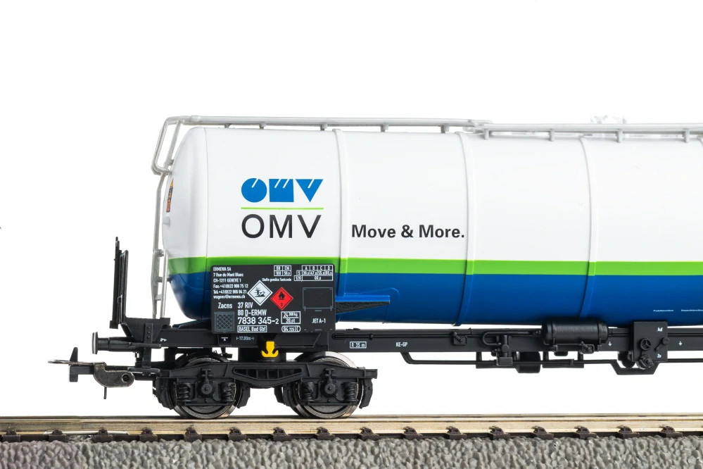 Piko 24627 Kotlový 4-osý vůz Zacns Ermewa/OMV, D-ERMW