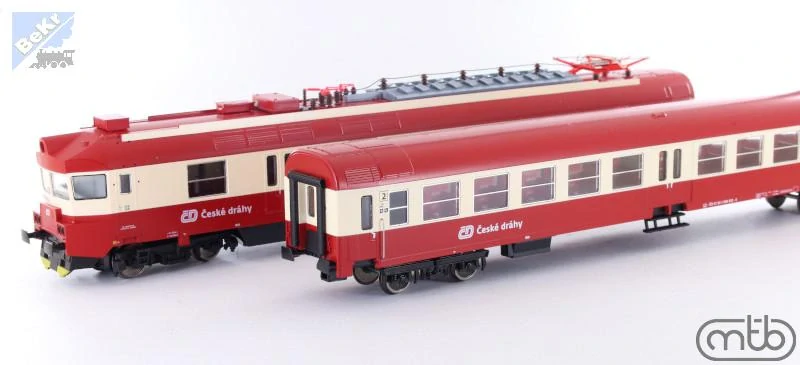 MTB 560024+060033 Elektrická jednotka 060 033 + vložený vůz 060 033 ČD Panťák !!! AKCE !!!