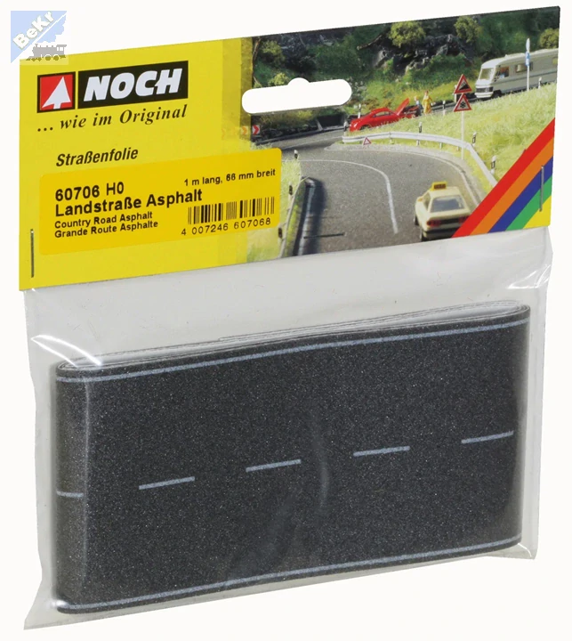 Noch 60706 Silnice asfaltová šedá, šíře 66 mm, délka 1 m