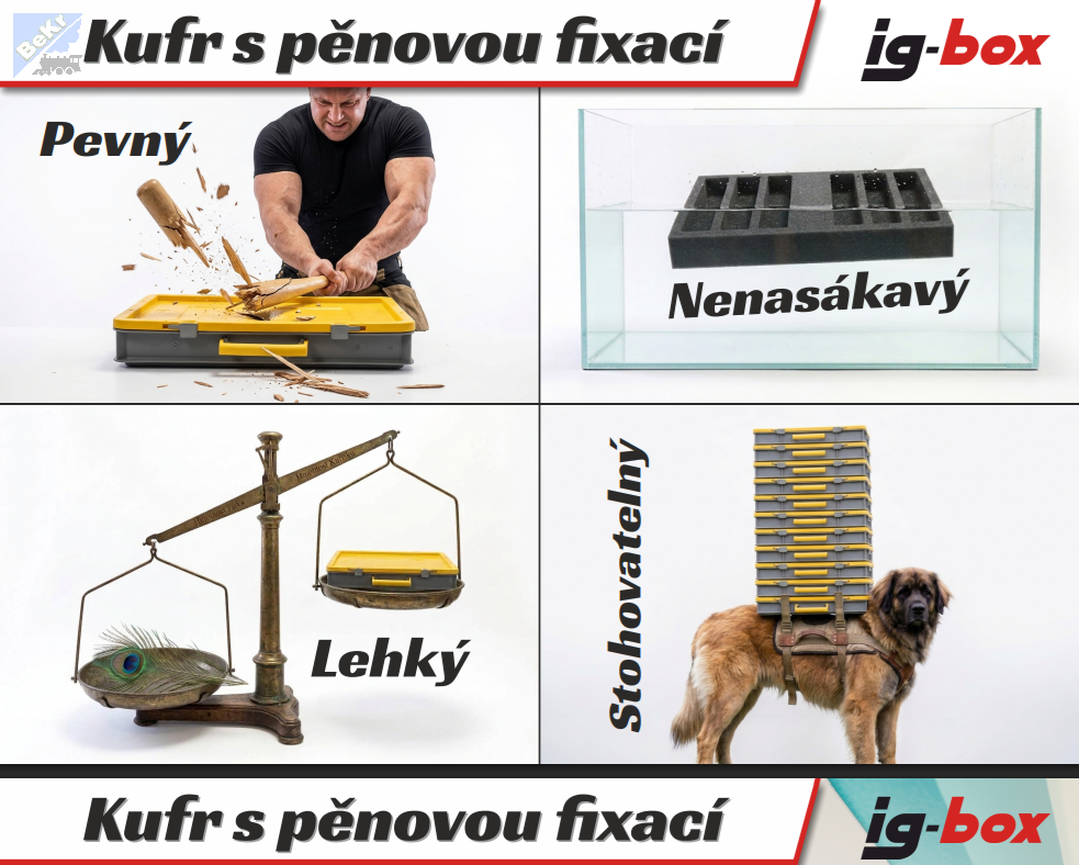 Igra model 90430502 Kufr s pěnovou fixací 40 x 30 cm typ 2