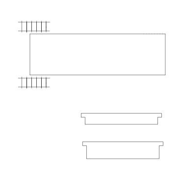 Auhagen 41634 Nástupiště bez střechy 336 x 79 x 7/13 mm stavebnice