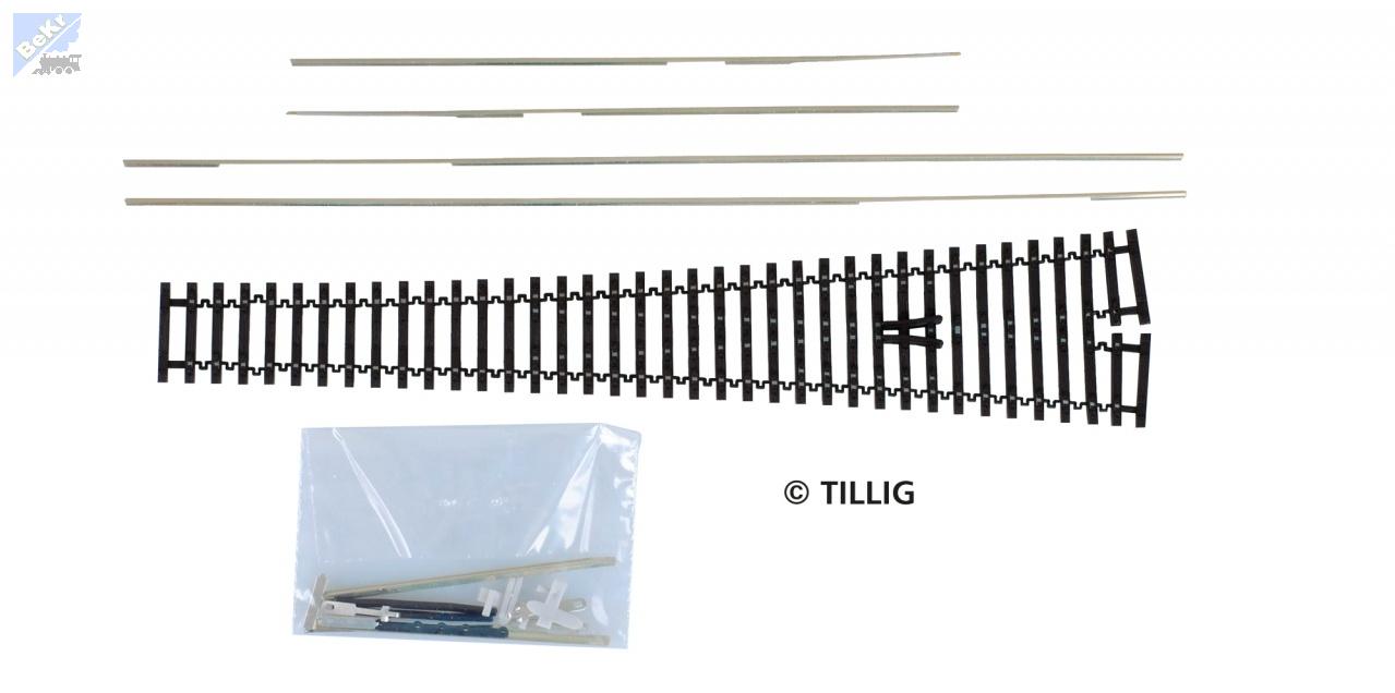 Tillig 83421 Stavebnice výhybky flexibilní 12°, délka 207 mm