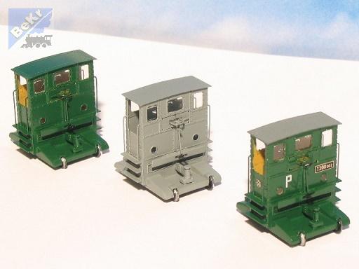 DK-model H00290 Motorová lokomotiva T200.0 ČSD, Breuertraktor Typ IV - DR, stavebnice z leptaného plechu