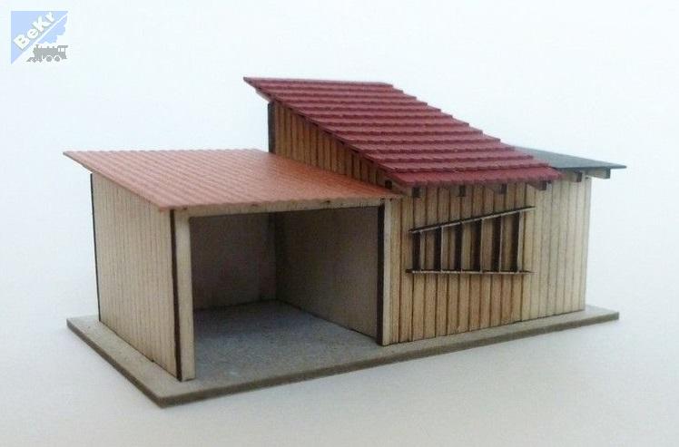 Igra model 161003 Trojice kůlen Malá Hraštice, stavebnice Laser Cut