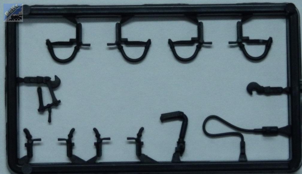 Roco 139832 Brzdové hadice, hák, hák a šroubovka, hadice topení