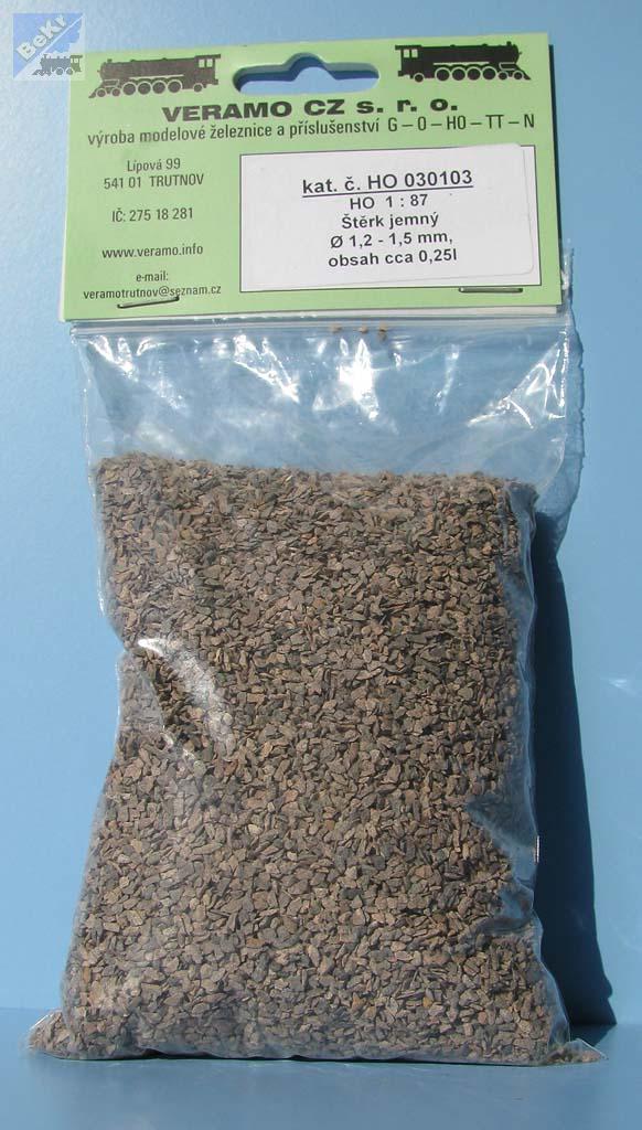 VERAMO CZ H0030103 Štěrk jemný, 1,2 - 1,5 mm, obsah cca 0,25l