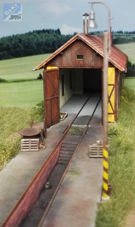 Igra model 181005 Výtopna jedno stání Ybbsitz, stavebnice Laser Cut