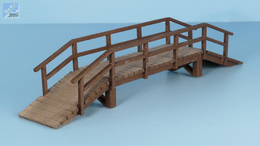 VERAMO CZ H0020105S Dřevěný most, úzký, vyvýšený - STAVEBNICE