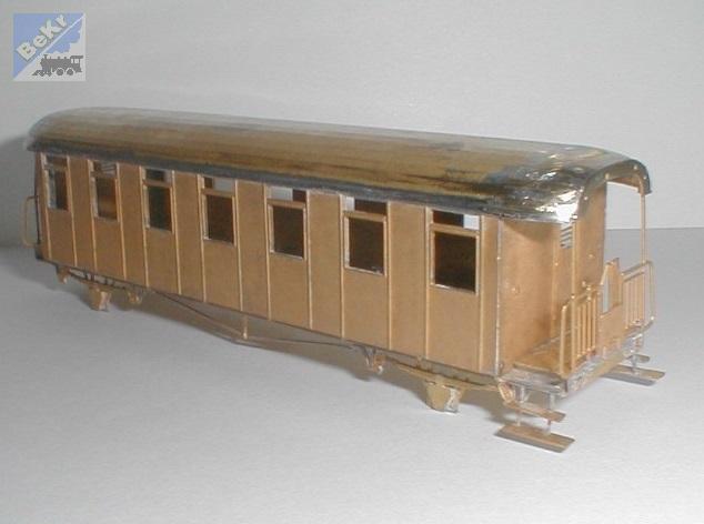 Jan Cekul H032 Osobní 2-osý vůz Ci (Bi) r.v. 1917, stavebnice modelu z leptaného plechu