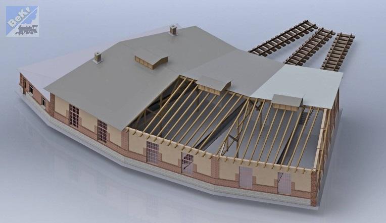 Igra model 190014 Rotunda Turnov tři stání, stavebnice Laser Cut