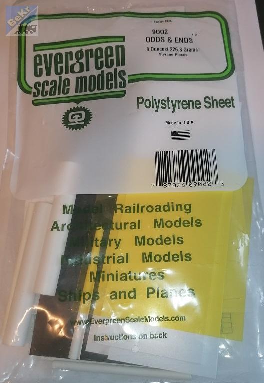 Evergreen 9002 Směs náhodně vybraných materiálu různých rozměrů, 225g, polystyrén-PS