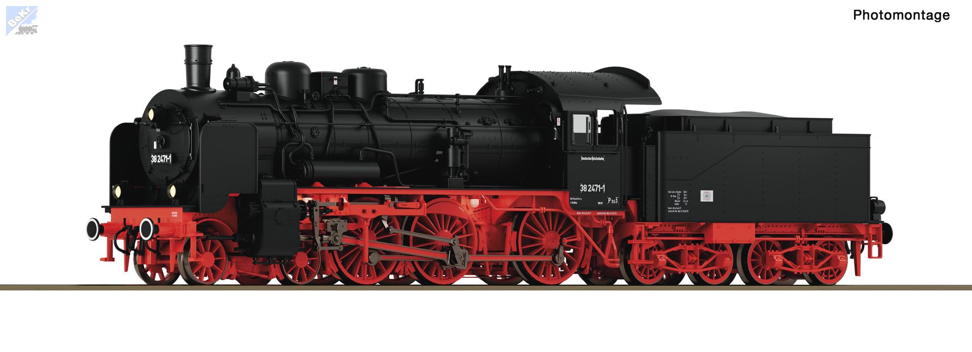 Roco 71382 Parní lokomotiva BR 38 DR se zvukem
