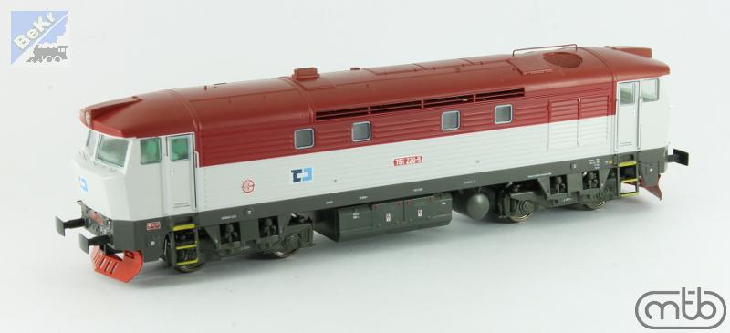 MTB 751220 Dieselová lokomotiva 751 220-5 ČD Cargo Zamračená