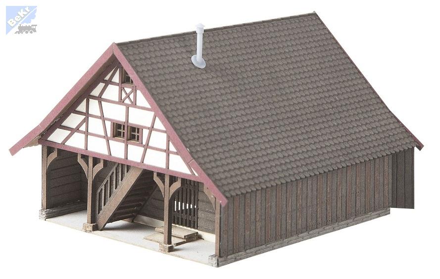 Noch 66715 Zemědělská přístavba, 101 x 87 x 65mm, stavebnice Laser Cut technologie