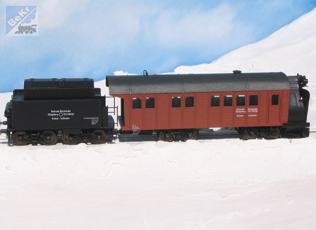DK-model TT0861 Parní sněžná fréza „Königsberg“, stavebnice z leptaného plechu