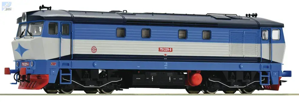 Roco 70924 Dieselová lokomotiva 751 229-6 ČD Zamračená