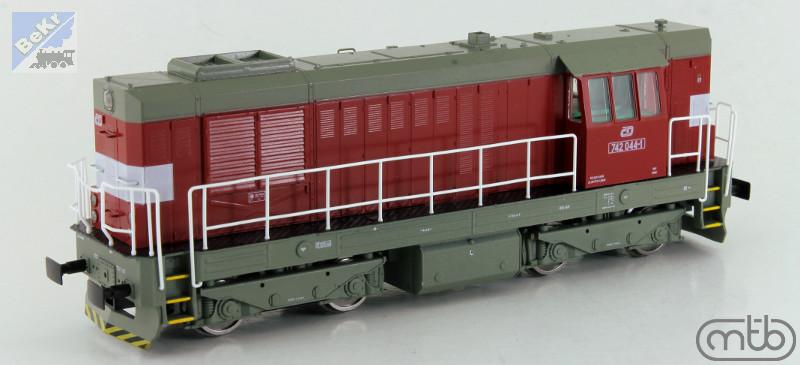 MTB 742044 Dieselová lokomotiva 742 044-1 ČD Kocour