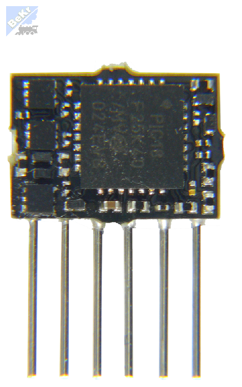 Zimo Elektronik MX615N lokomotivní miniaturní dekodér s NEM651, 6-pin