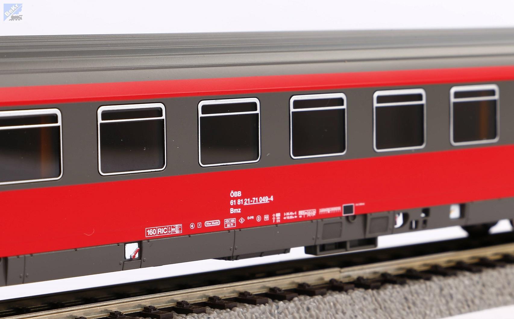 Piko 58540 Osobní 4-osý vozů Eurofima, 2. tř. Bmz ÖBB