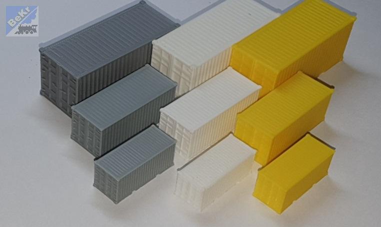 Vláčky 3D print 30140 Kontejner žlutý