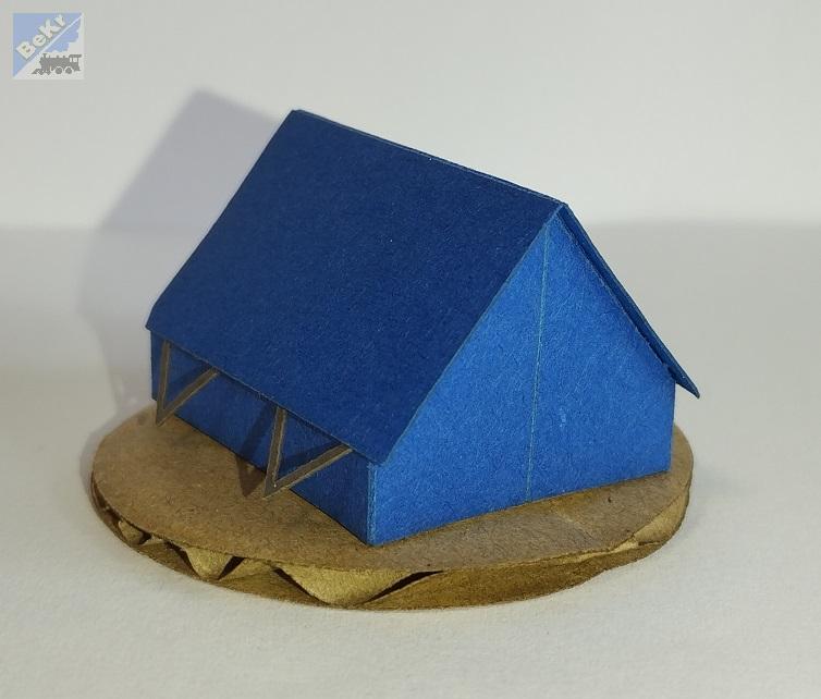 BuBi-model TT70076Hm Stan áčko, modrý, 23 x 18 x 15mm, hotový, sestavený a nabarvený model