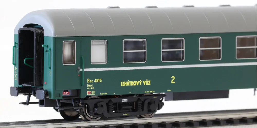 Igra model 97110059 Lehátkový 4-osý vůz 2. tř., Bca, 4dv., Depo-Praha ČSD
