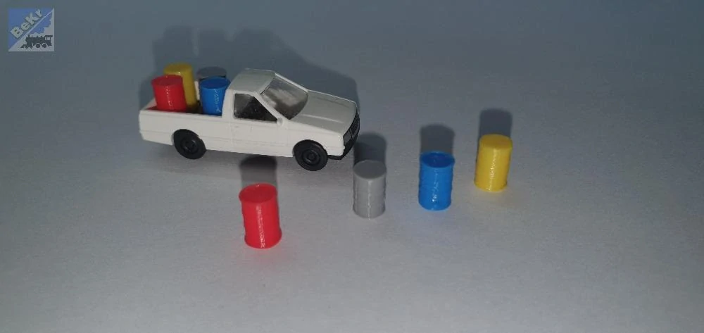 Vláčky 3D print 30970 Sudy, různé barvy, 10ks