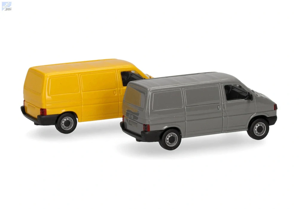 Herpa 012386-004 Herpa MiniKit: Volkswagen (VW) T4 box, šedá/gorse žlutá 1+1ks, stavebnice