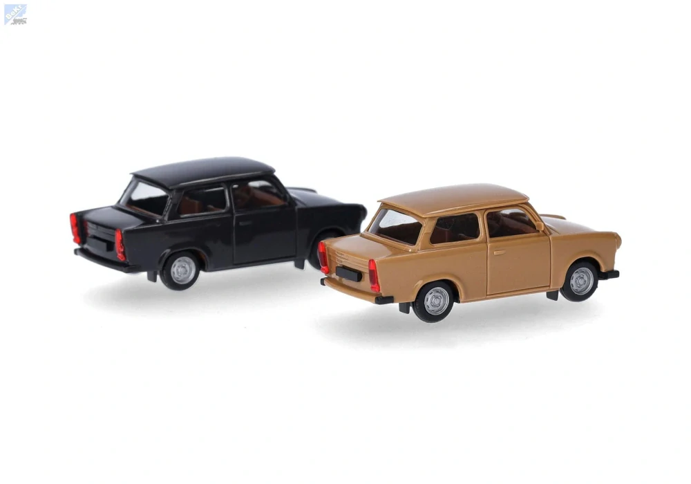 Herpa 013901-002 Herpa MiniKit: Trabant 601 Sedan, sametově okrová/rally černá, stavebnice