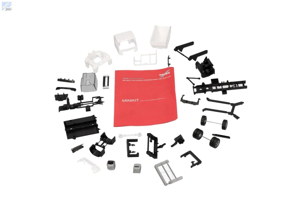 Herpa 013987 Herpa MiniKit: Kontejnerový nakladač MAN TGS NN AK12, bílý, 1ks, stavebnice