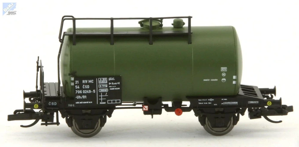 Saxonia Modellbau 120079 Set tří 2-osých cisteren Uh/Rt ČSD